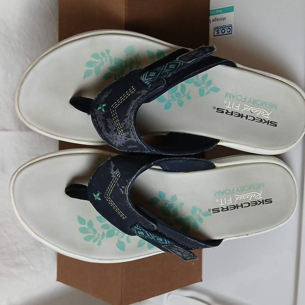 Skechers Women's Blue Sandals - Picture 6 of 8
